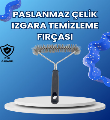 Paslanmaz Çelik Izgara Temizleme Fırçası Mangal ve Barbekü İçin - Lisinya