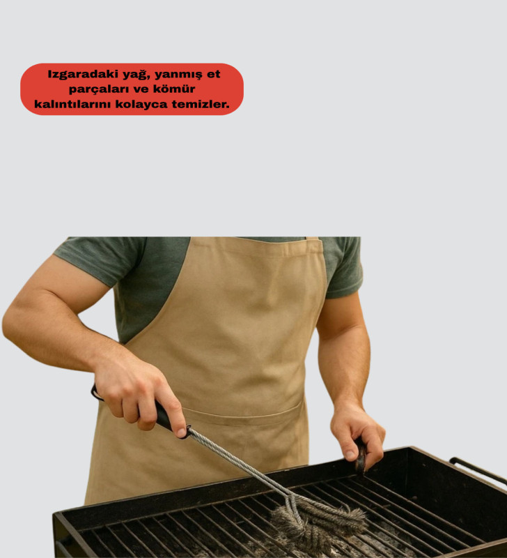 Grill ve Mangal Izgara Temizlik Aparatı - Lisinya