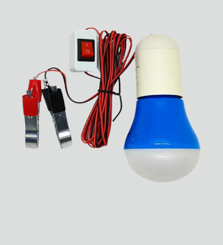 Aküden Çalışan 12V LED Ampul Taşınabilir Kullanım - Lisinya