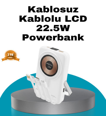 MagSafe Uyumlu Kablosuz Powerbank Hızlı Şarj Özellikli - Lisinya