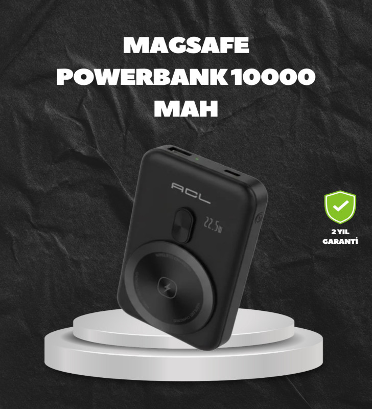 MagSafe Uyumlu Kablosuz Powerbank Taşınabilir Hızlı Şarj - Lisinya