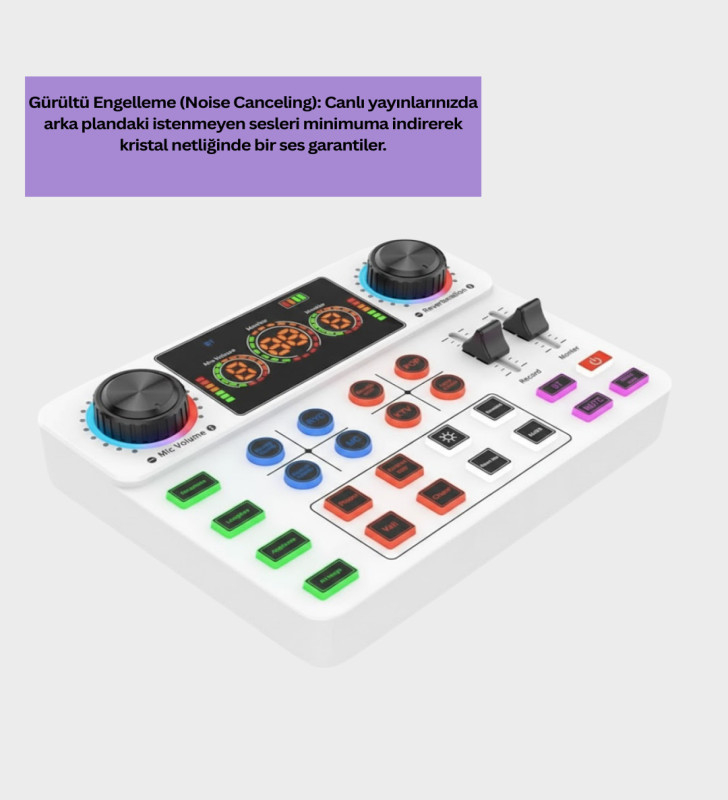 Bluetooth Bağlantılı Karaoke ve Yayın Ses Kontrol Ünitesi - Lisinya