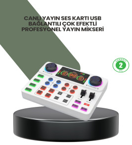 Podcast Karaoke ve Sosyal Medya Yayınları İçin Ses Kartı - Lisinya