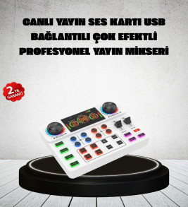 Canlı Yayın ve Karaoke İçin Profesyonel Ses Kartı Bluetooth Destekli - Lisinya