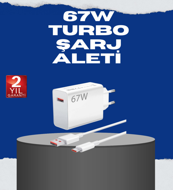 67 Watt Turbo Charge Başlık Vivo Y20 Y35 Y55 Uyumlu - Lisinya