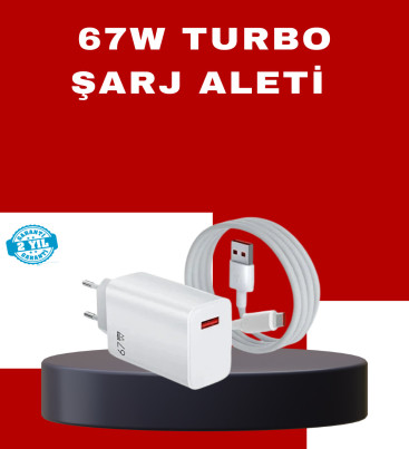 67 Watt Yüksek Güç Şarj Adaptörü Xiaomi Mi 10 Mi 11 Mi 12 Uyumlu - Lisinya
