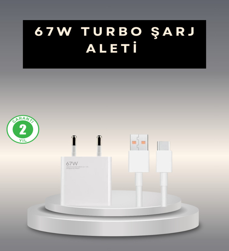 67 Watt Type C Şarj Adaptörü Xiaomi Poco X3 X4 X5 Pro Uyumlu - Lisinya