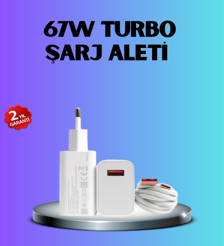67 Watt Type C Hızlı Şarj Başlık Xiaomi Black Shark Uyumlu - Lisinya