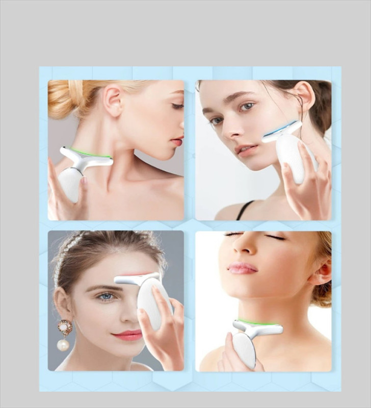 Kompakt ve Taşınabilir Cilt Bakım Cihazı – 3 Fonksiyonlu, USB Şarjlı, LED Işıklı Güzellik Aleti - Lisinya