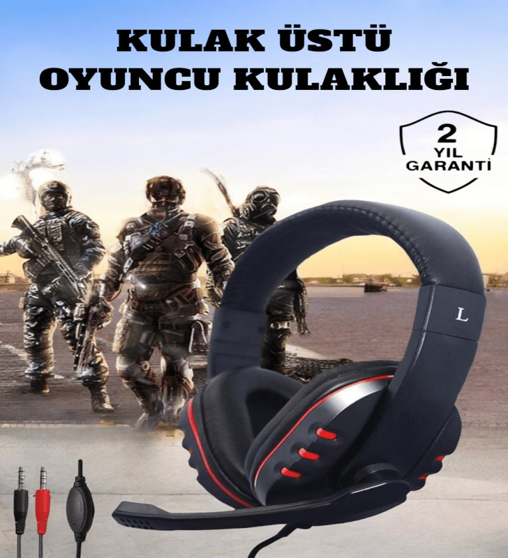 Mikrofonlu, Gürültü Engelleyici ve Dayanıklı Kulaklık: Oyun Performansınızı Zirveye Taşıyın - Lisinya