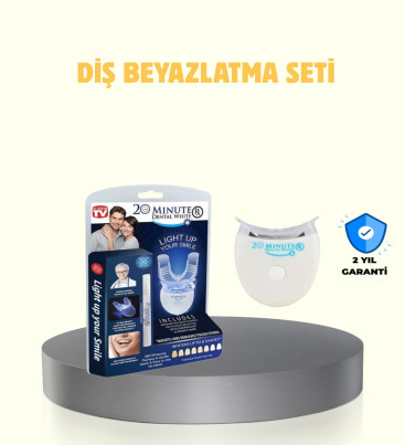 LED Işıklı Profesyonel Diş Beyazlatma Seti - Lisinya