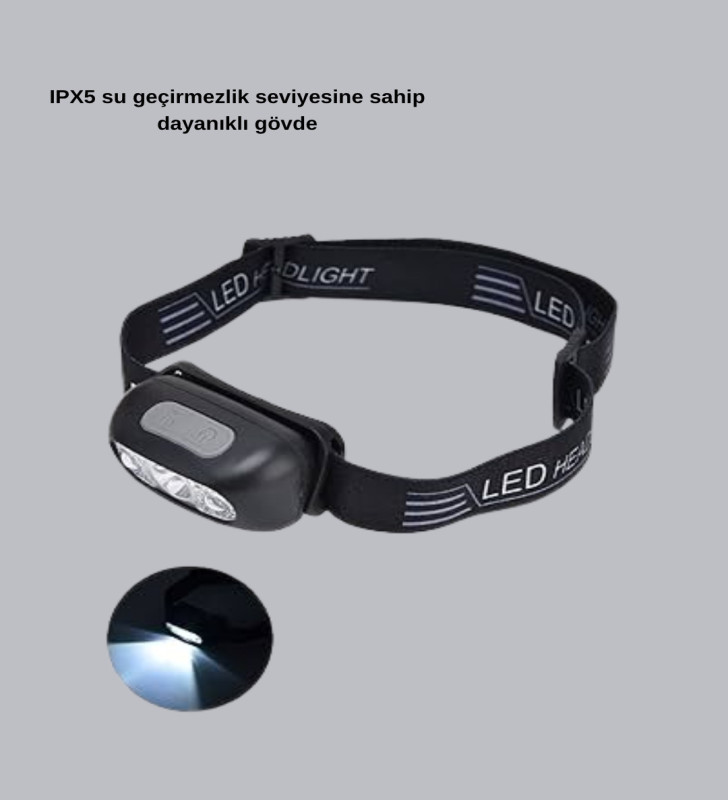 Gece Balıkçılığı İçin Ultra Parlak Şarjlı Kafa Lambası | 4 Işık Modu + USB Şarj - Lisinya
