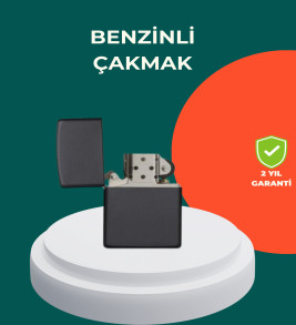 Çakmak Parlak Siyah Doldurulabilir Hedyelik Eşya - Lisinya