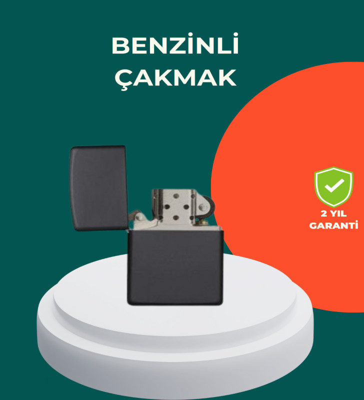 Çakmak Parlak Siyah Doldurulabilir Hedyelik Eşya - Lisinya