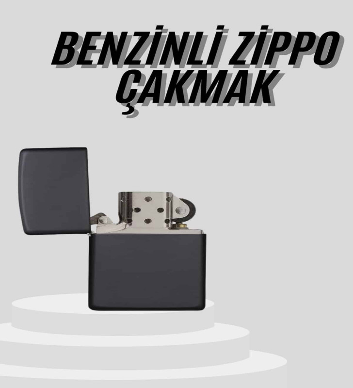 Çakmak Parlak Siyah Doldurulabilir Hedyelik Eşya - Lisinya