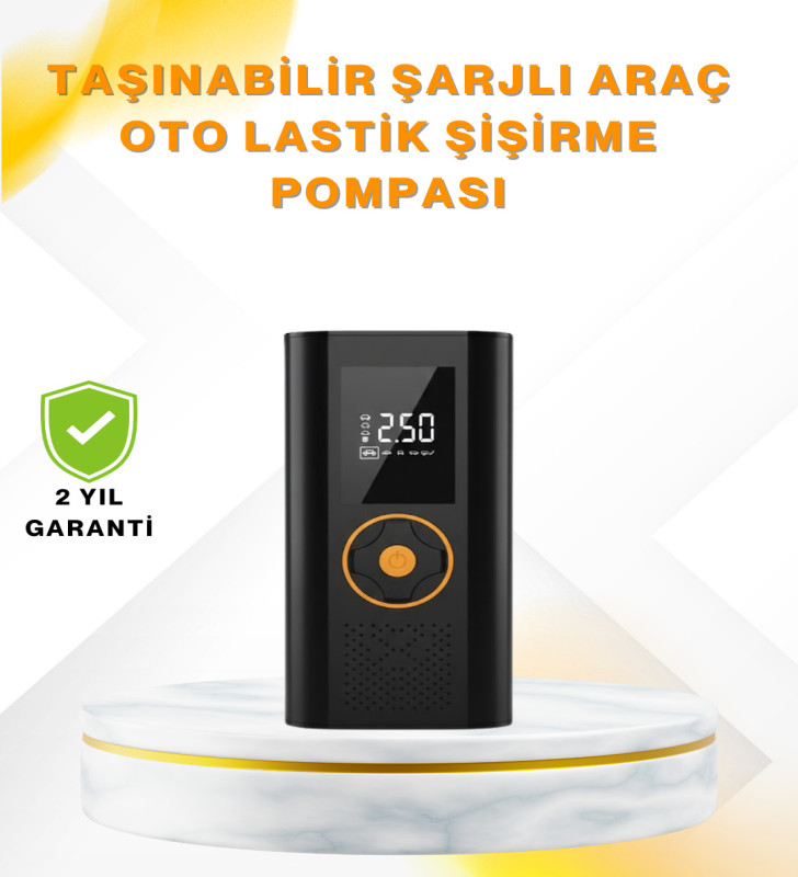 Dijital Göstergeli Taşınabilir Hava Kompresörü Güçlü Şişirme Performansı - Lisinya