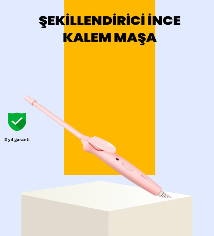 Hafif ve Portatif Saç Maşası 9mm İnce Tasarım - Lisinya