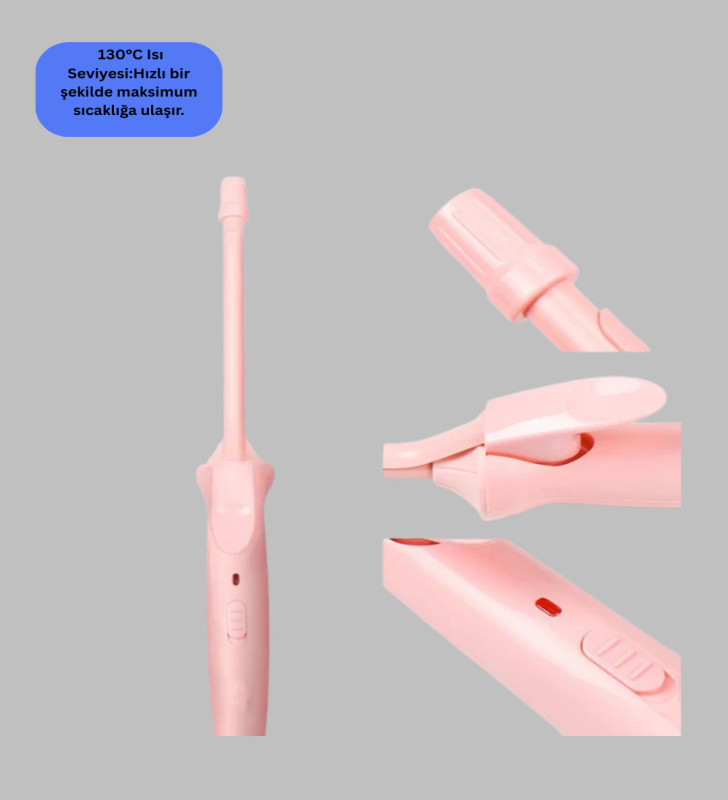 Hafif ve Portatif Saç Maşası 9mm İnce Tasarım - Lisinya