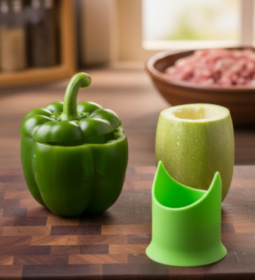 Kabak ve Biber Oymaya Uygun Hijyenik İç Temizleme Aparatı - Lisinya