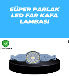 Uzun Pil Ömürlü Kamp ve Dağcılık Kafa Lambası - Lisinya