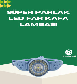 LED Kafa Lambası Kamp Yürüyüş ve Gece Kullanımı İçin - Lisinya