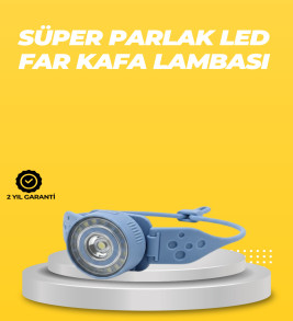 Kampçı Kafa Lambası Su Geçirmez Çok Modlu LED - Lisinya