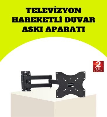 VESA Uyumlu Hareketli TV Askı Aparatı Kolay Montaj - Lisinya