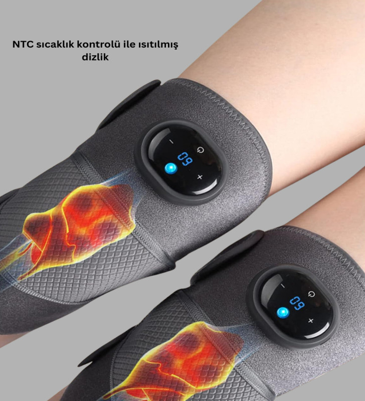 Isıtmalı Titreşimli Diz Masaj Cihazı 3D Rezonans Teknolojili - Lisinya