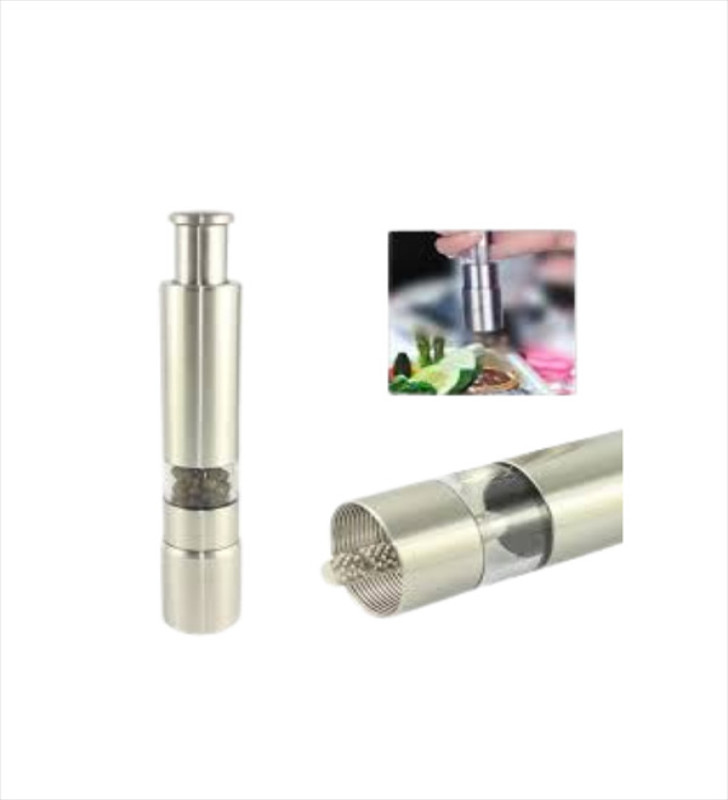 Tuz ve Kararbiber Öğütücü - Şeffaf Akrilik Hazne - Lisinya