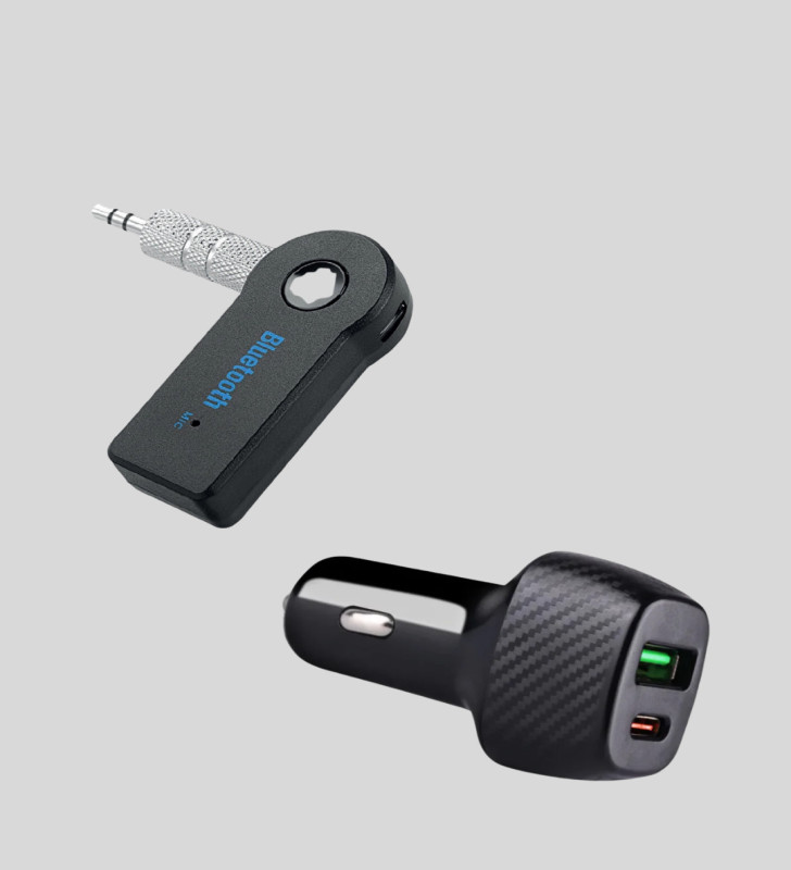 Araç İçi Bluetooth Müzik Kiti + Type-C PD Araç Şarjı Seti - Lisinya