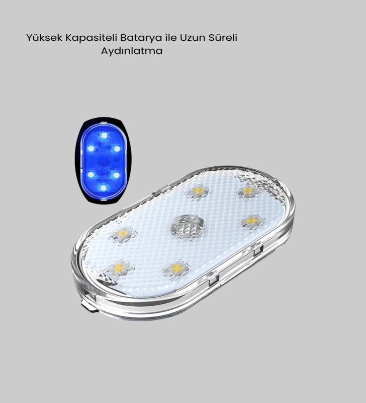 Araç İçi Düzen ve Ambiyans Seti Çift Bardak Tutucu + LED Işık - Lisinya