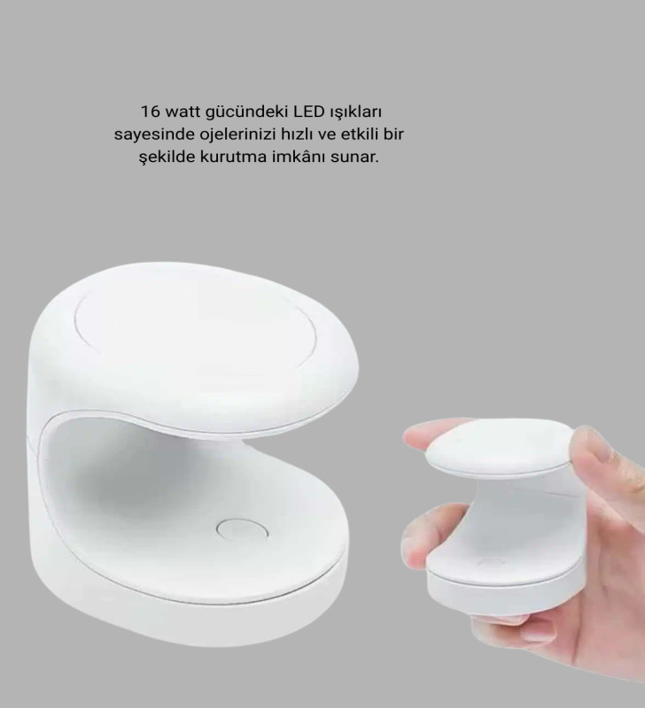 20.000 RPM Tırnak Matkabı + Mini LED Oje Kurutma Cihazı Seti - Lisinya