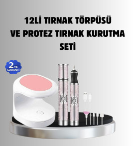 Tırnak Matkabı ve LED Oje Kurutucu 2’li Profesyonel Bakım Seti - Lisinya