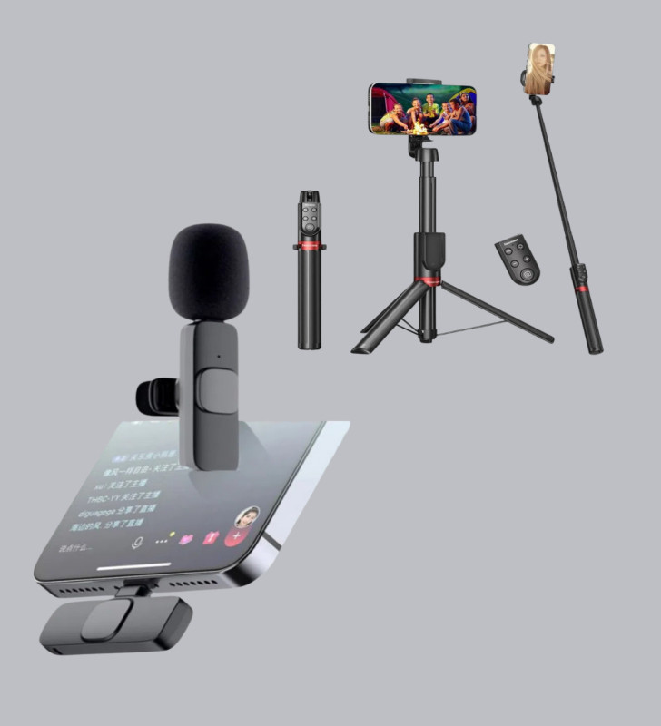 NPL2S TRİPOT +K11 YAKA MİKROFONU SET - Lisinya