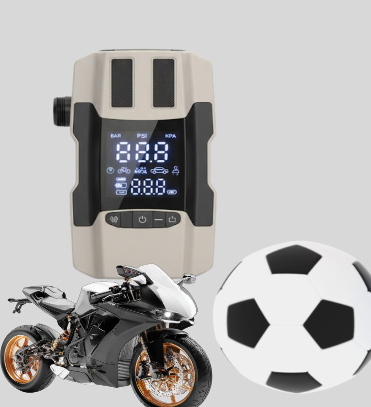 Araç Hava Pompası ve Akü Takviye Powerbank 12.000 mAh Çok Fonksiyonlu - Lisinya