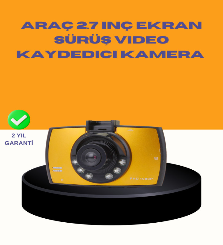 Araç Ön Kamera Full HD Kayıt ve G Sensor Özellikli - Lisinya