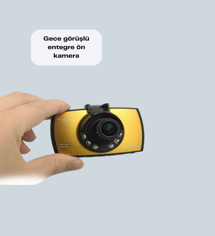 Full HD Araç Kamerası G Sensor Gece Görüşlü Dash Cam - Lisinya