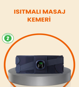 Isıtmalı Masaj Kemeri Dijital Ekranlı Bel Çevresi 100 cm Altı Uyumlu - Lisinya