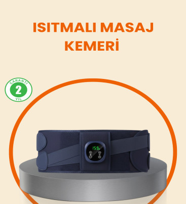 Isıtmalı Masaj Kemeri Dijital Ekranlı Bel Çevresi 100 cm Altı Uyumlu - Lisinya