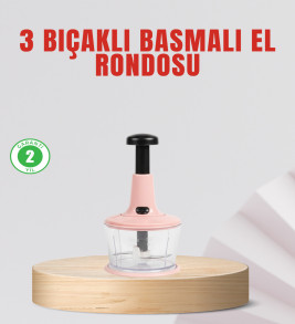 Manuel Mutfak Rondosu Keskin Bıçaklı Geniş Hazneli - Lisinya