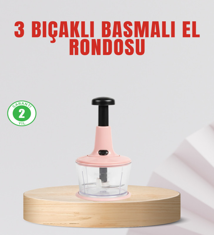 Manuel Mutfak Rondosu Keskin Bıçaklı Geniş Hazneli - Lisinya