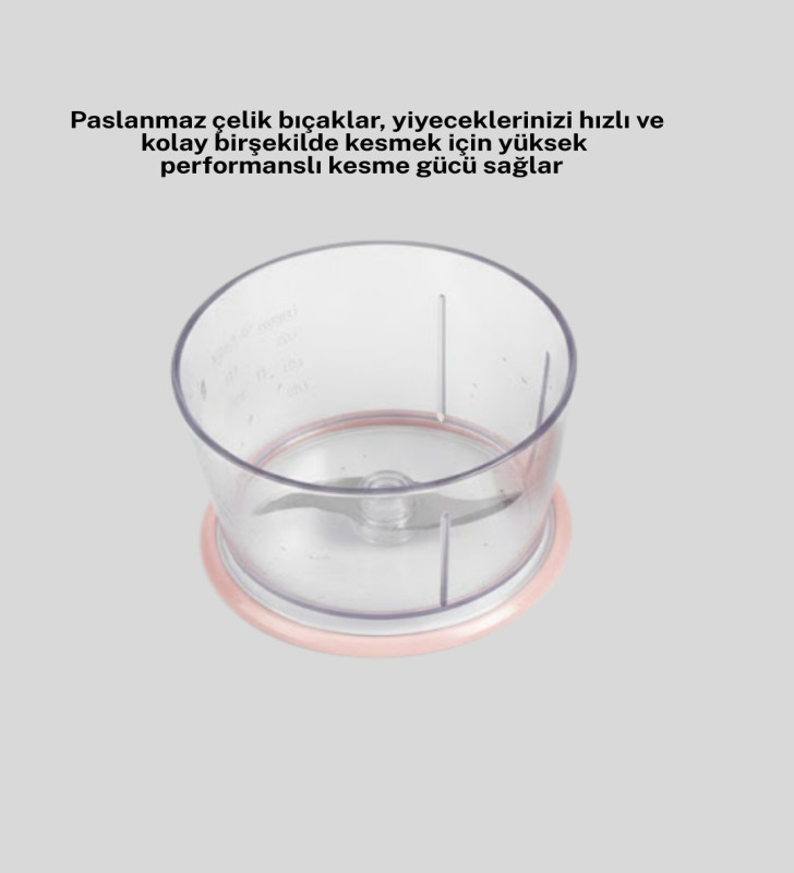 Manuel Mutfak Rondosu Keskin Bıçaklı Geniş Hazneli - Lisinya