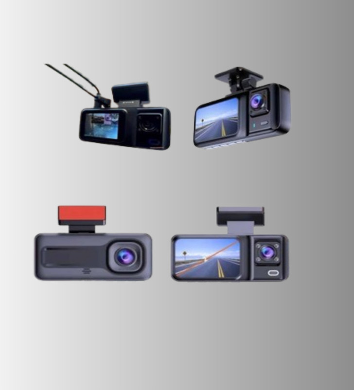 Ön Arka ve İç Kamera DashCam 360° Kapsamlı Full HD Araç Güvenlik Sistemi - Lisinya