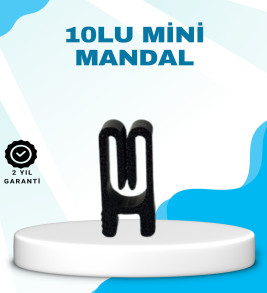 Poşet Kapatma Mandalı Hava Geçirmez Siyah 10 Adet Set - Lisinya