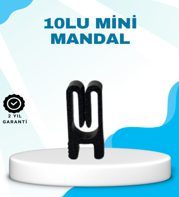 Poşet Kapatma Mandalı Hava Geçirmez Siyah 10 Adet Set - Lisinya