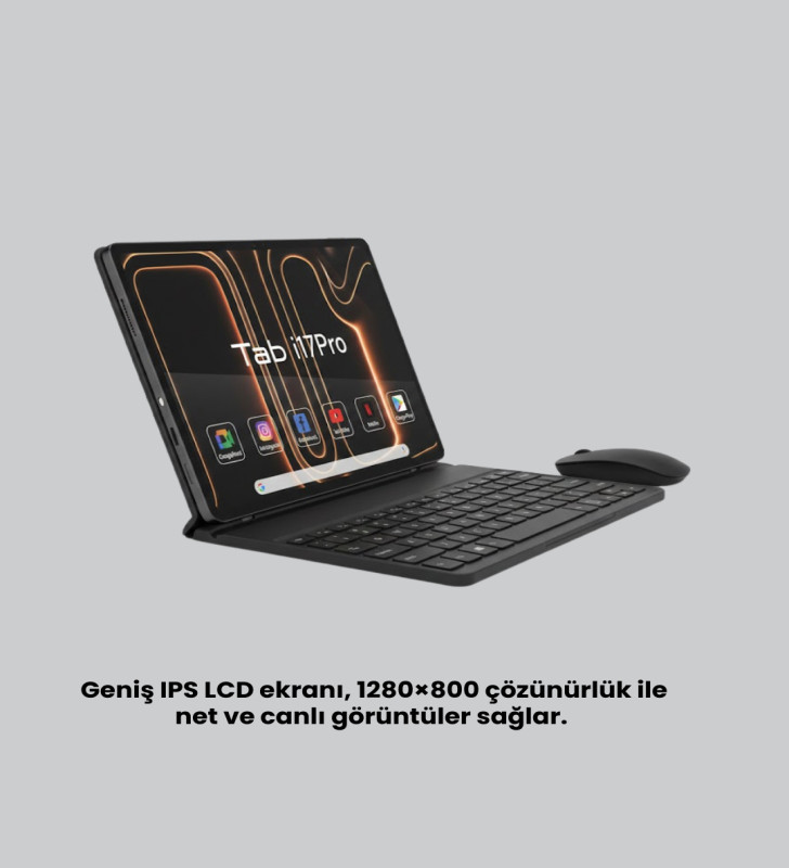 Android 15 Tablet Klavyeli Mouse’lu Profesyonel Set - Lisinya