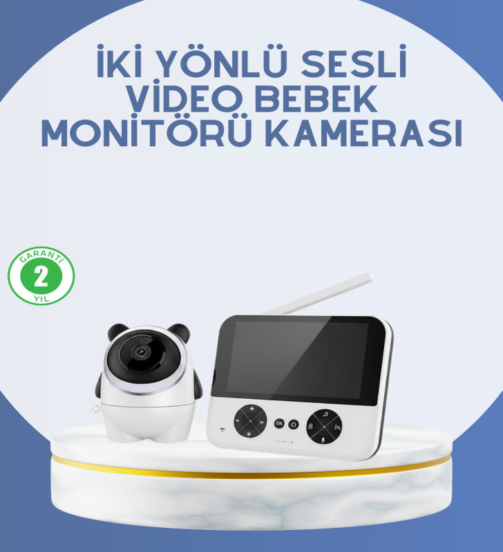 Kablosuz Bebek Monitörü 720P Görüntü ve Geniş Ekran - Lisinya