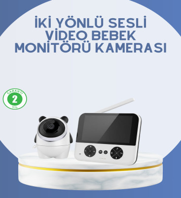 Kablosuz Bebek Monitörü 720P Görüntü ve Geniş Ekran - Lisinya