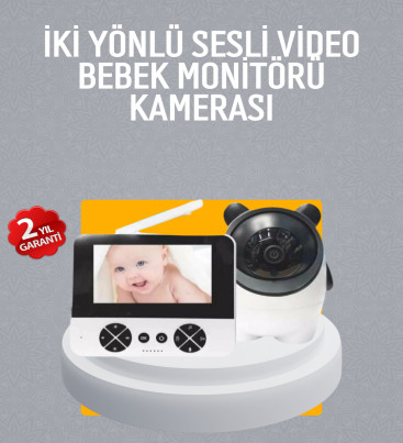 Görüntülü Bebek Monitörü 4.3 İnç Ekran ve Sesli İletişim - Lisinya