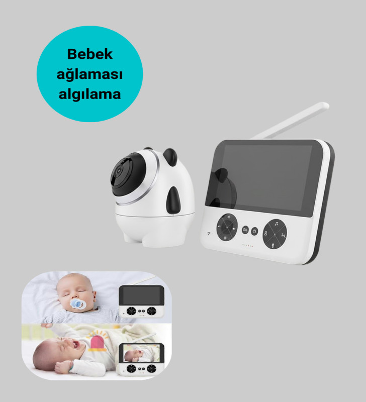 Görüntülü Bebek Monitörü 4.3 İnç Ekran ve Sesli İletişim - Lisinya